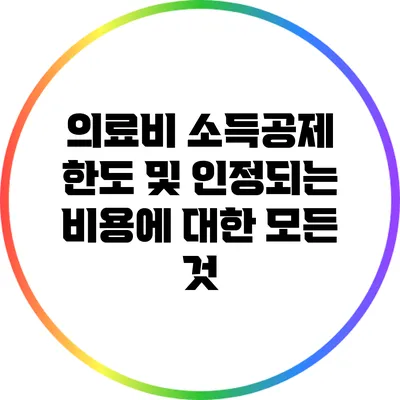 의료비 소득공제 한도 및 인정되는 비용에 대한 모든 것