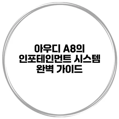 아우디 A8의 인포테인먼트 시스템 완벽 가이드