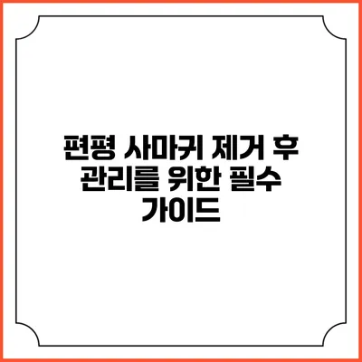 편평 사마귀 제거 후 관리를 위한 필수 가이드